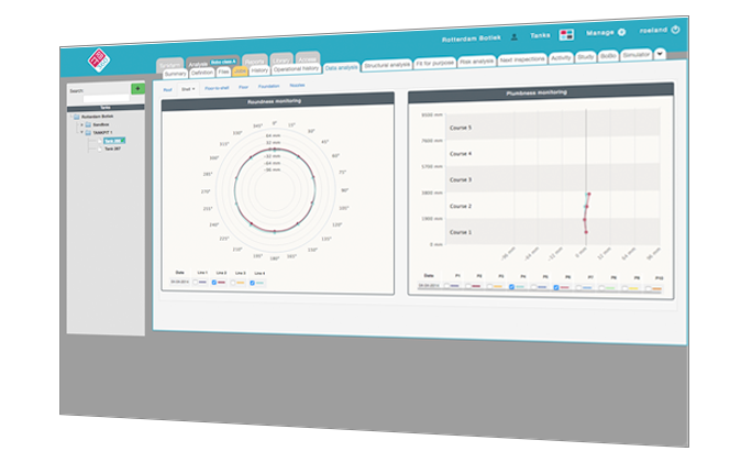 RBIT360 roundness analysis screen image